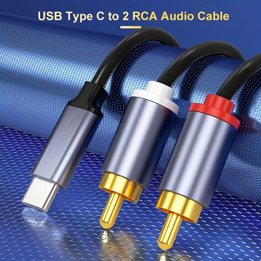 🎶 HiFi Connect Type-C to 2RCA Audio Cable 🔗