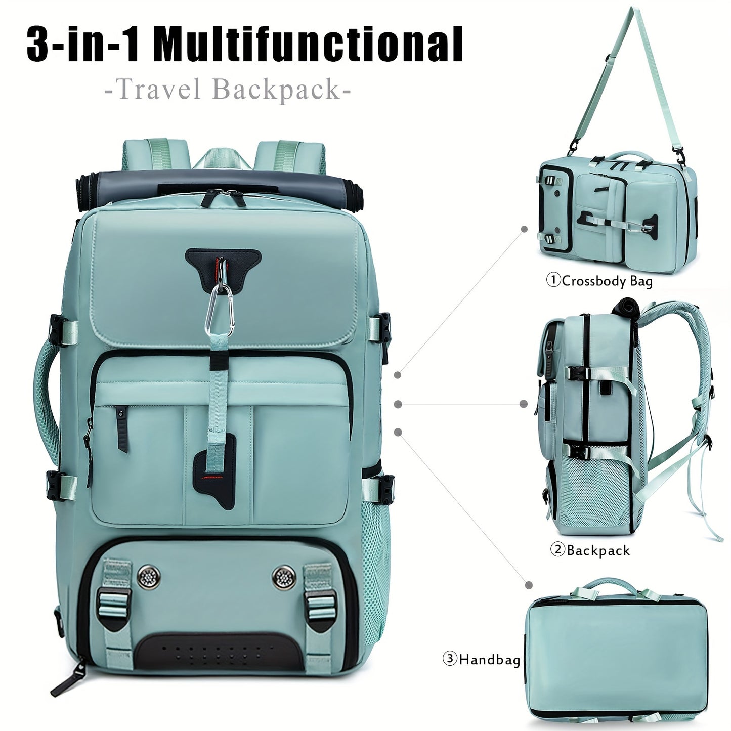 🎒 Multi-Functional Travel Backpack