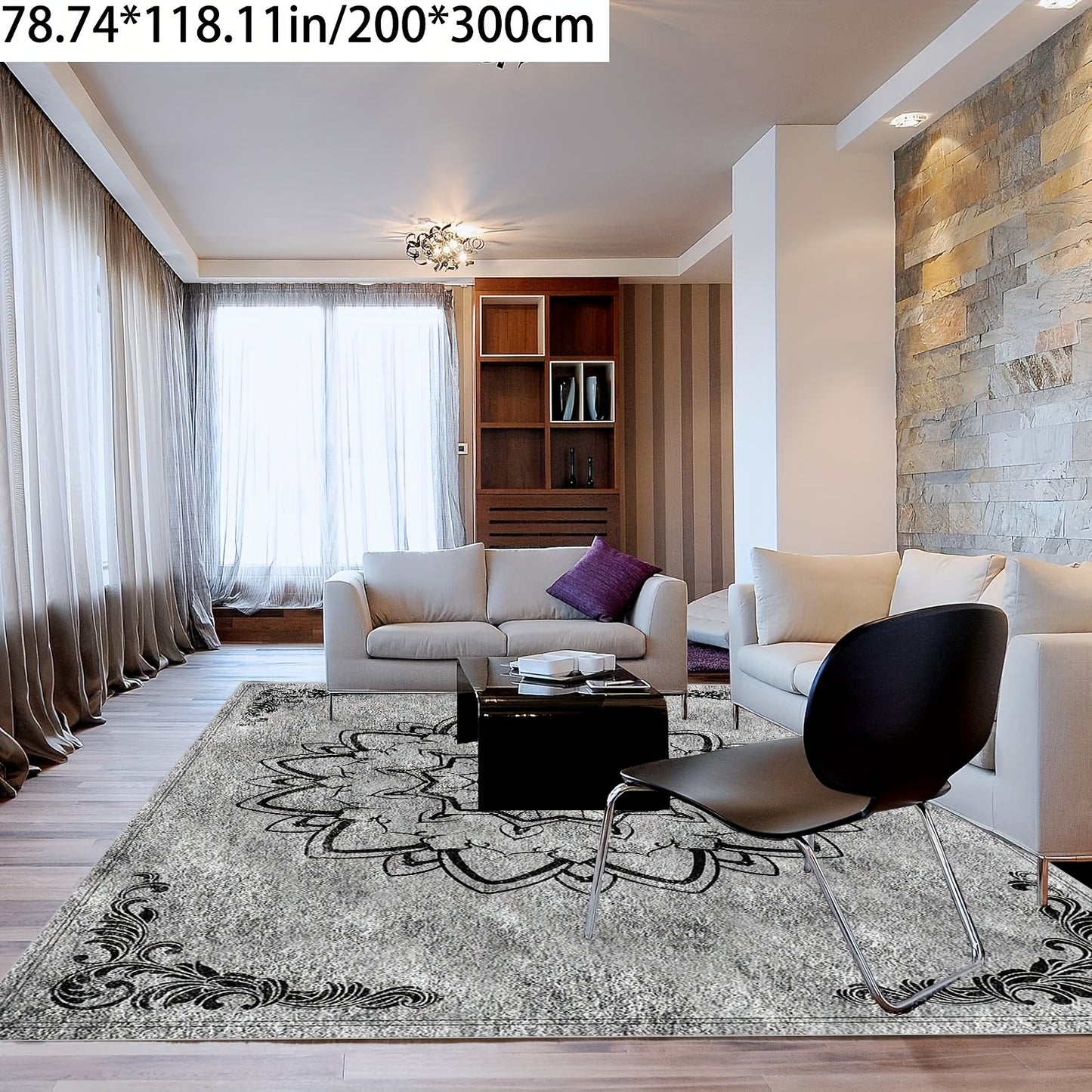 🌟 Elegant Plush Velvet Area Rug: Luxe Comfort & Style 🌟