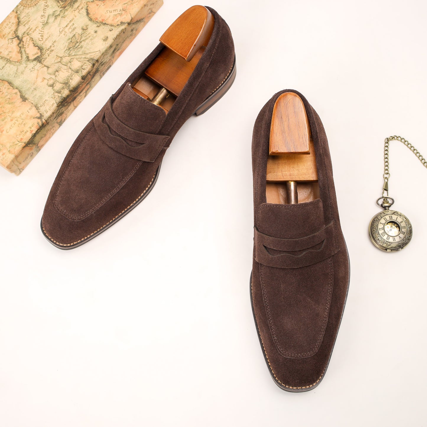 Leather Lux Top Grain Loafer Shoes