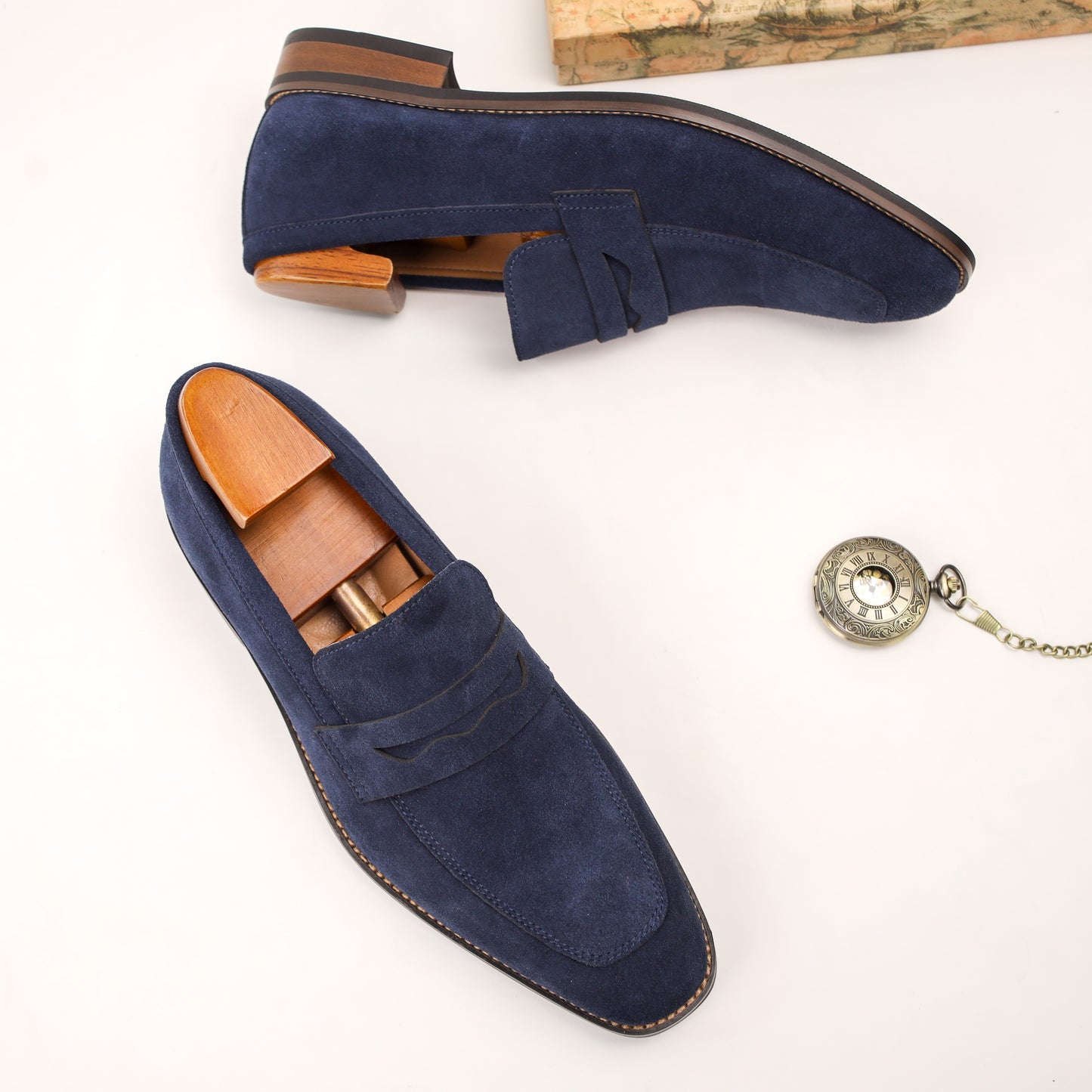 Leather Lux Top Grain Loafer Shoes