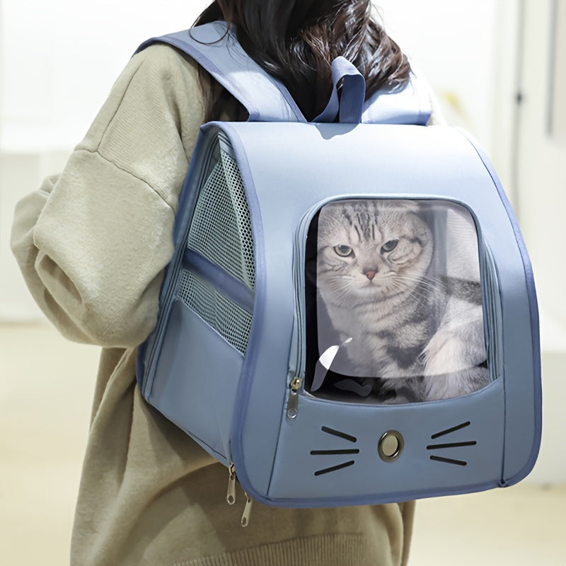 🌟 Clear Voyage Pet Backpack: Transparent Travel Carrier 🐾