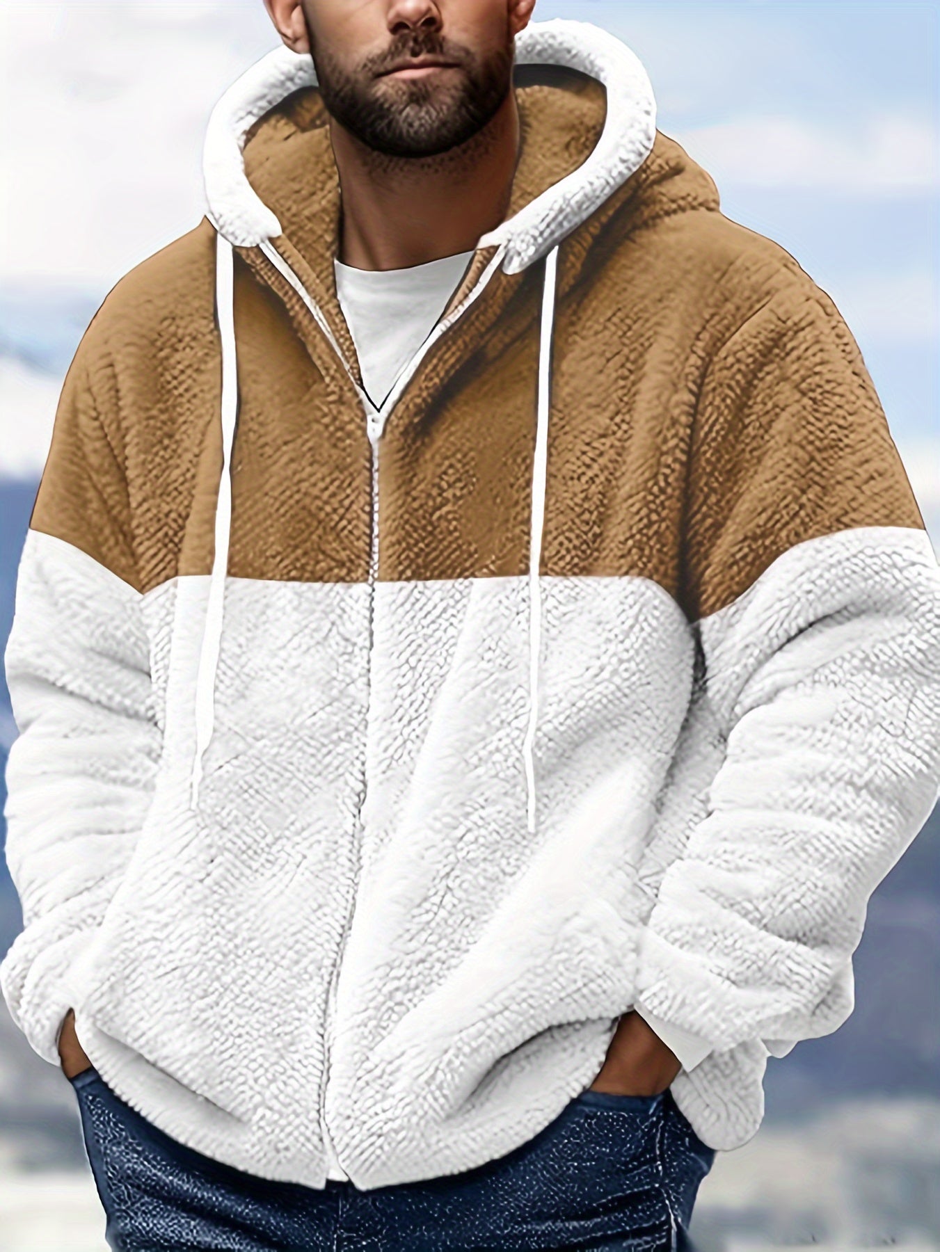 🧥 Men's Sherpa Fleece Hoodie Jacket 🧥