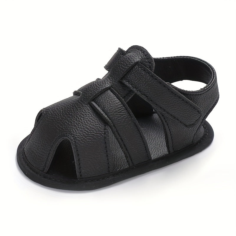 Casual Solid Color Breathable Sandals for Baby Boys - Lightweight & Anti-Slip