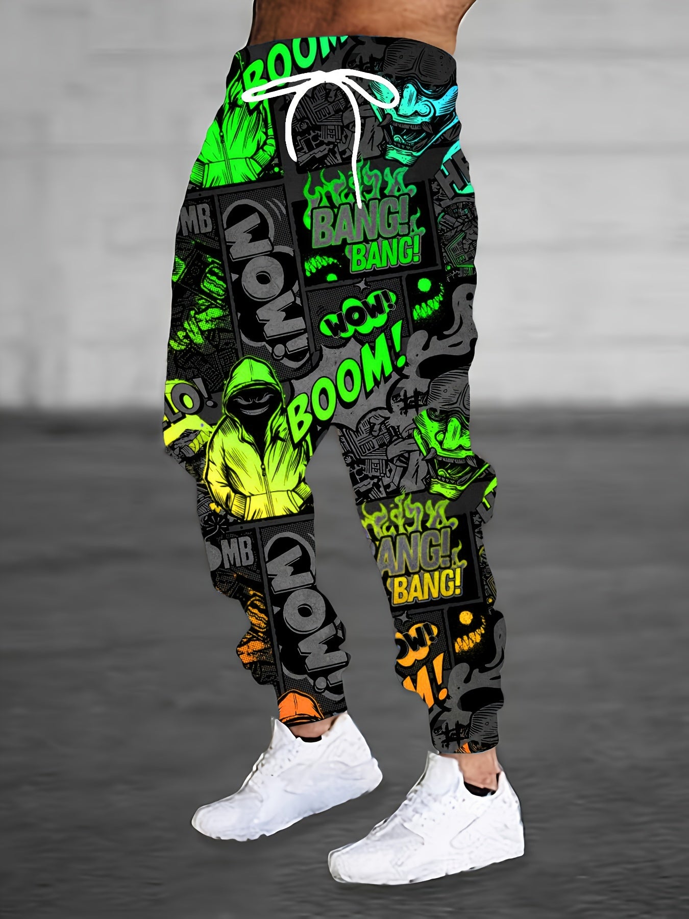 Comic Hooded Graphic Sweatpants