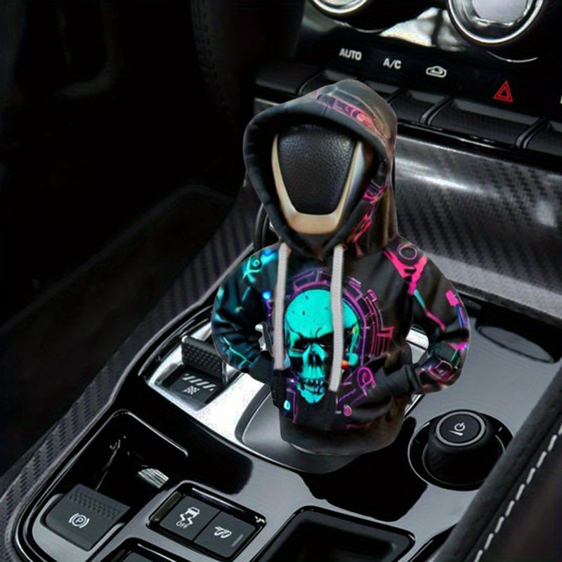 Gothic Skull Gear Shift Hoodie Cover 💀🚗