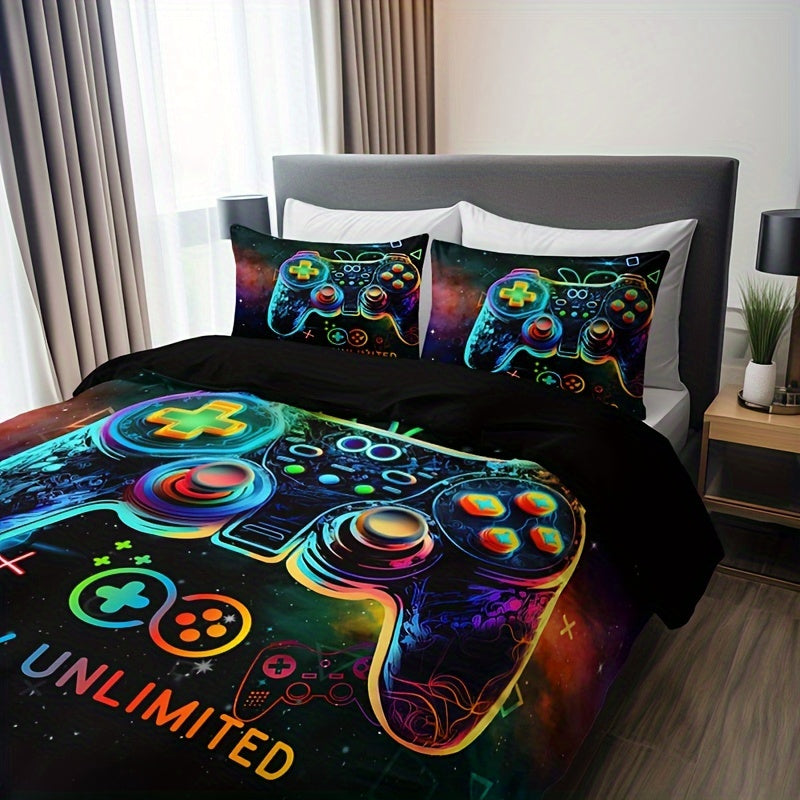 Stylish Gamepad Duvet Cover Set 🎮🛏️