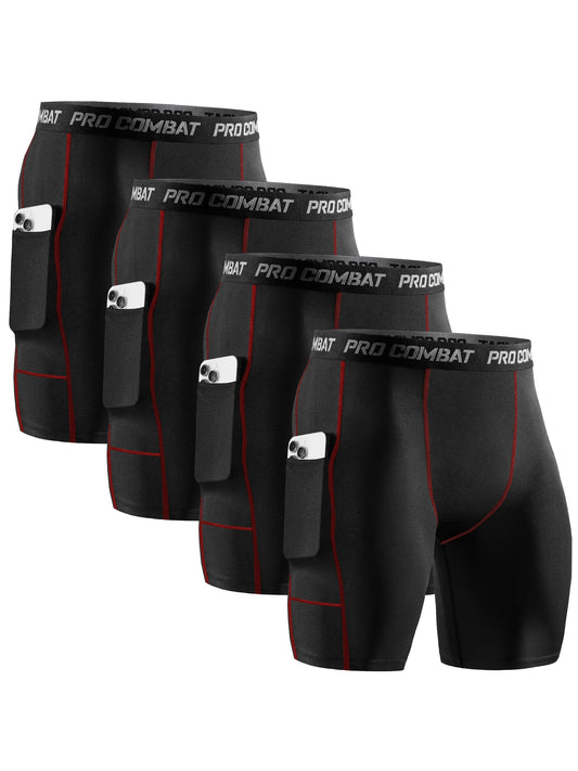 Flex Pro 4-Piece Compression Shorts Set