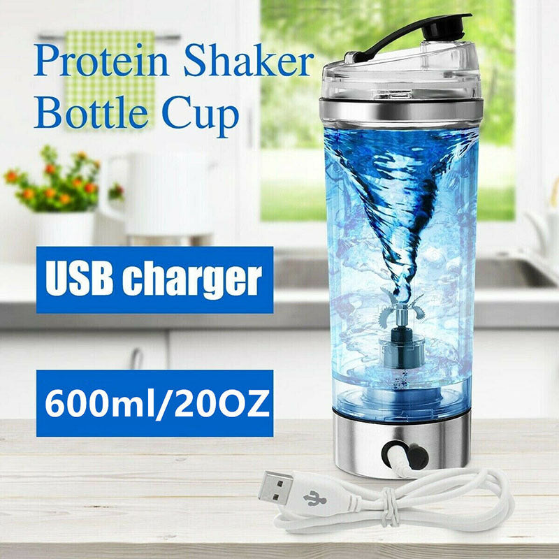 Power Mix USB Electric Protein Shake Blender: Sports and Fitness Charging Shaker Cup