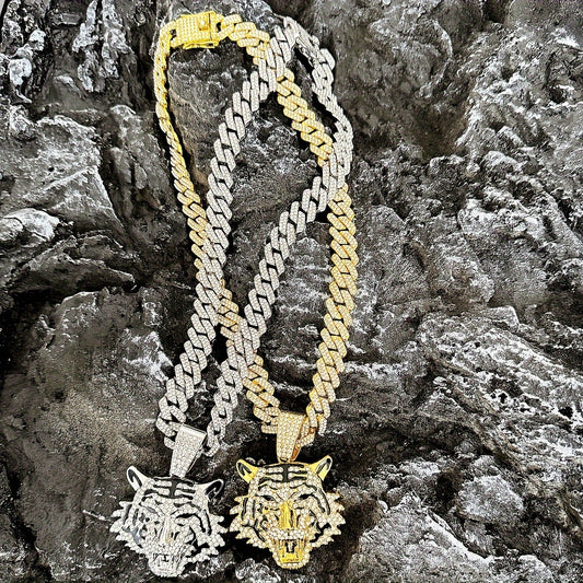 🐅 Roar Bold Tiger Head Pendant Necklace 💎