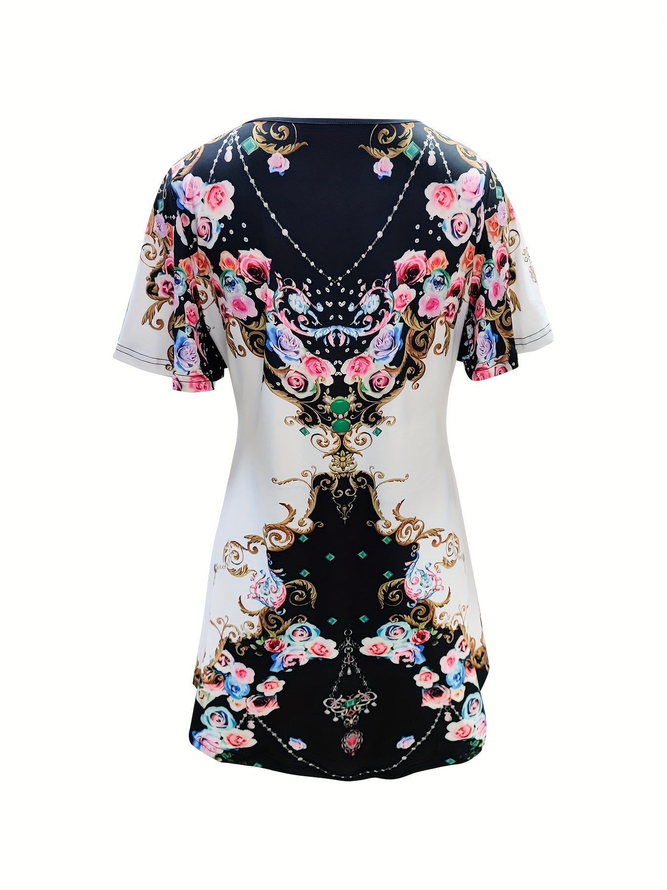 Floral Print Matching Two-Piece Casual Set