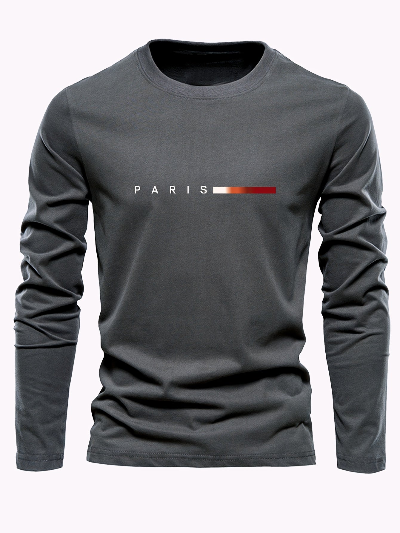 🇫🇷 Men's 3-Pack Long Sleeve T-Shirts with Paris Applique