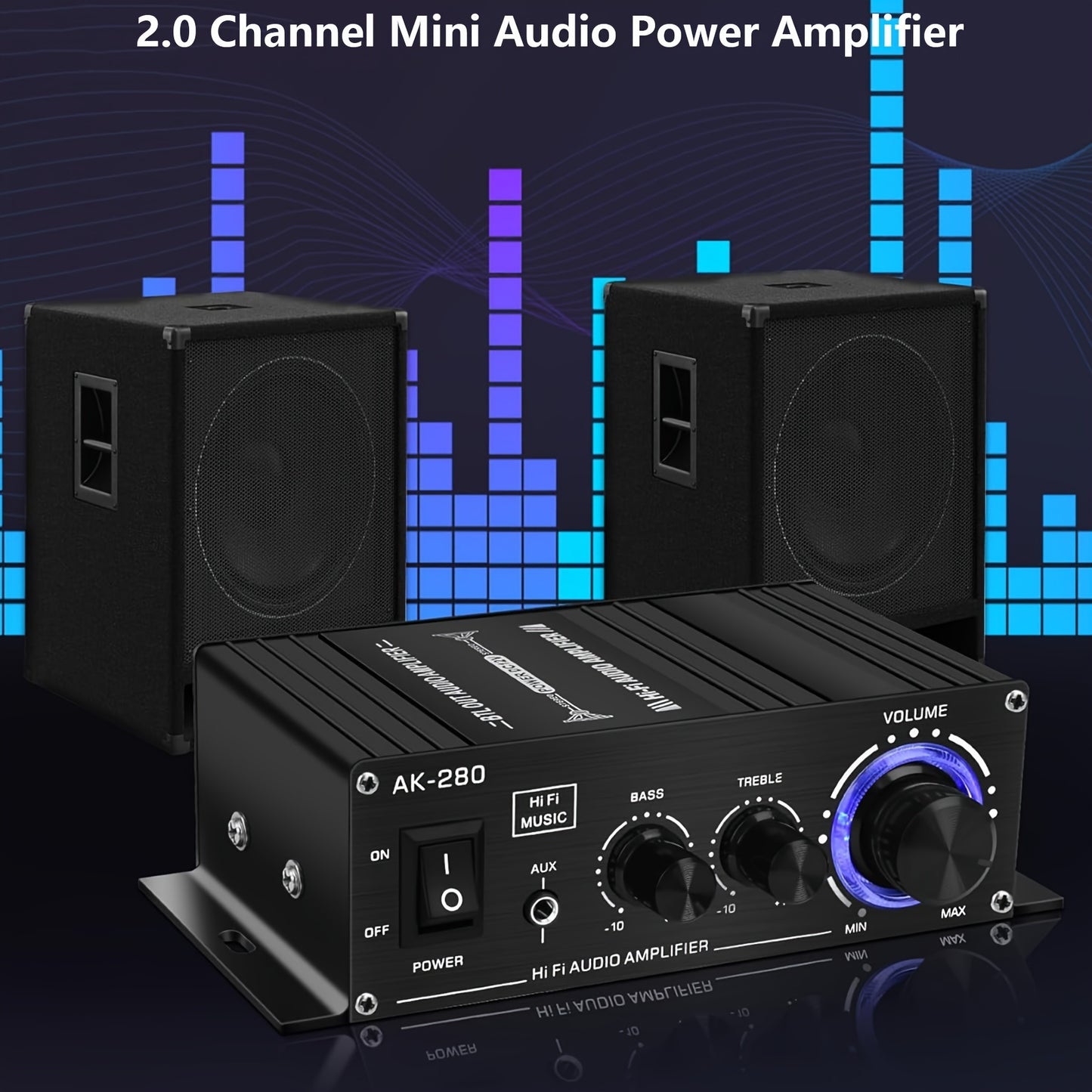 🎶 Power Pulse: 12V Mini Hi-Fi Audio Amplifier 🔊