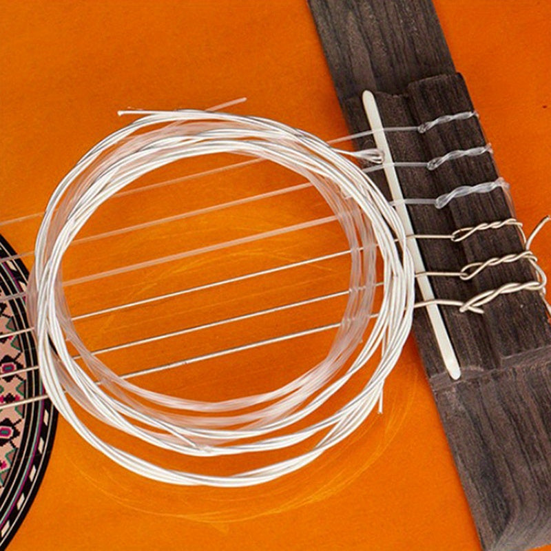 🎸 6pcs Nylon Silver Guitar Strings Set - For Classical Guitar 🎶