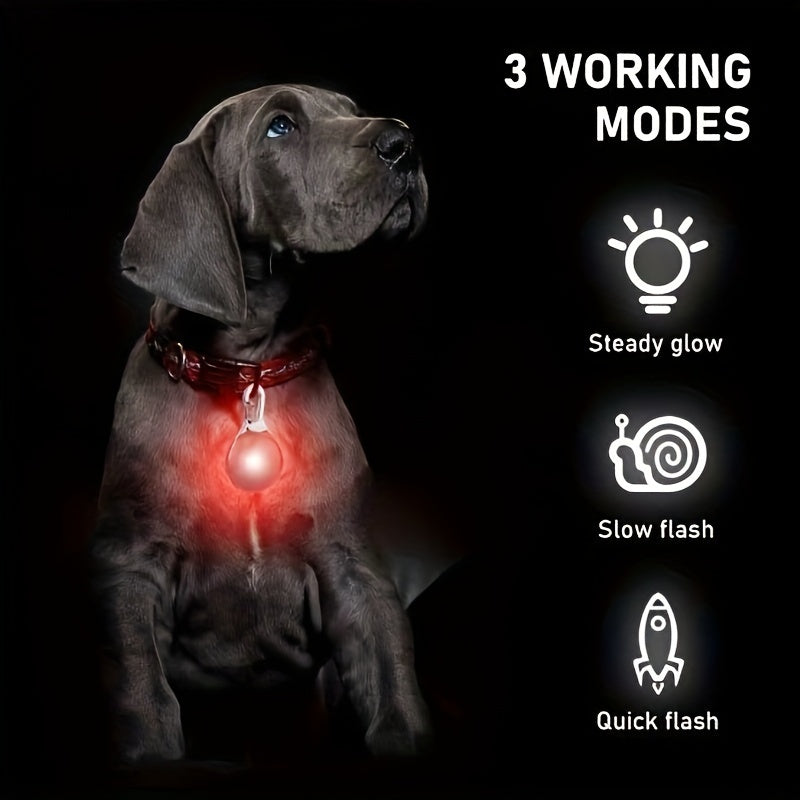 🌟 Glow Guard LED Pet Collar Light Pendant 🐾✨