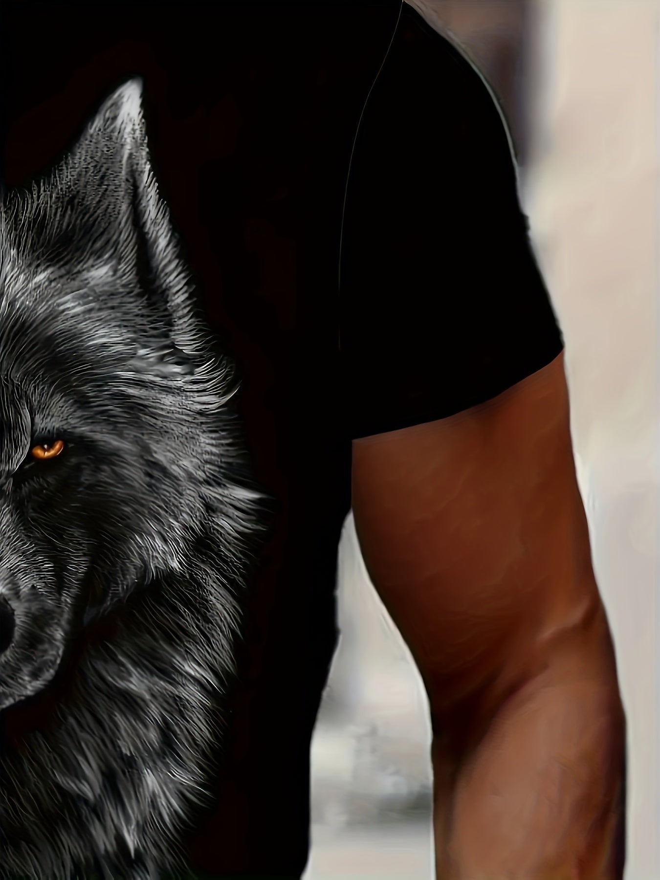 Wild Wolf 3D Contrast Eyes T-Shirt 🐺🔥