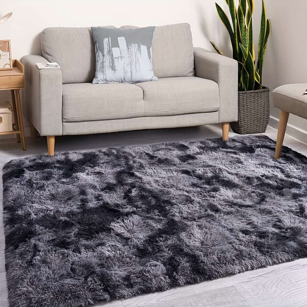 🖤 Soft & Fluffy Shaggy Area Rug in Dark Gray 🖤