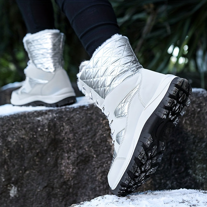 Fleece-Filled High Top Snow Boots ❄️