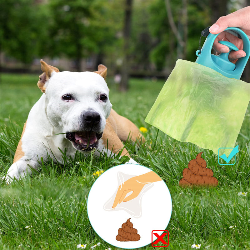 Paw Pal Portable Pooper Scooper: Lightweight Pet Waste Picker with Built-in Bag Dispenser