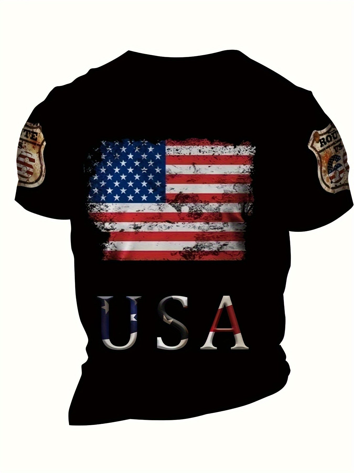 Star-Spangled Style 3D USA Flag Tee