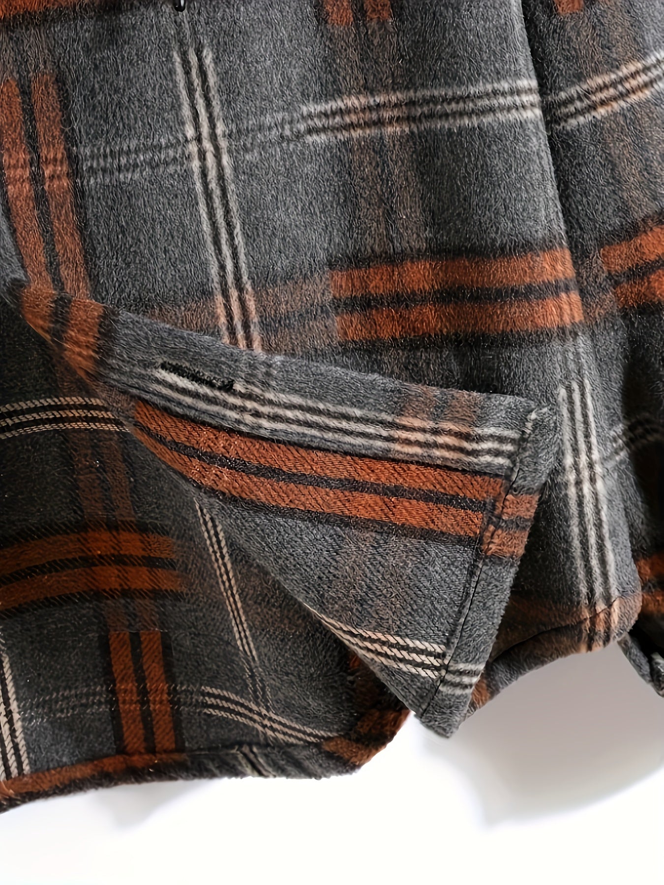 Chic Plaid Plus Size Hooded Jacket for Men 🧥✨