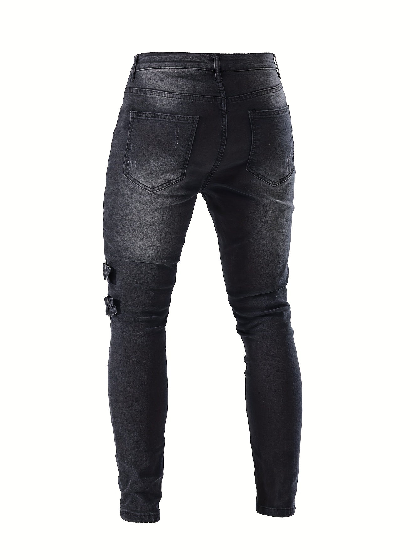 🛵 Trendy Men's Casual Skinny Biker Jeans 🛵