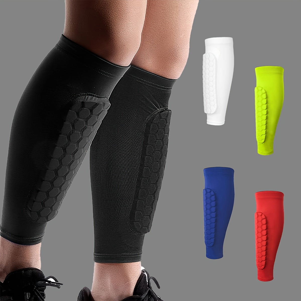 2pcs Soccer Shin Guards & Calf Sleeve Compression Pads 🏆⚽