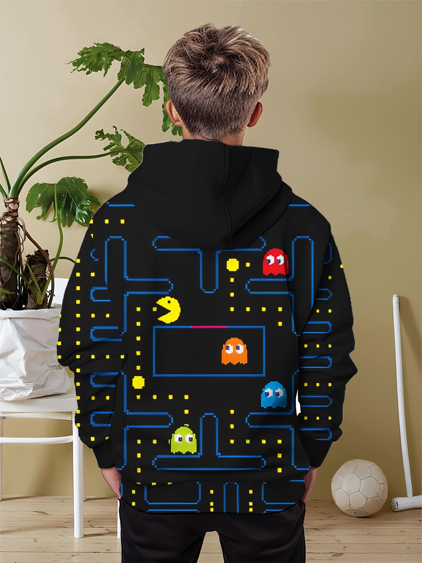 🎮 Kid's Gaming Cartoon 3D Print Hoodie 🕹️