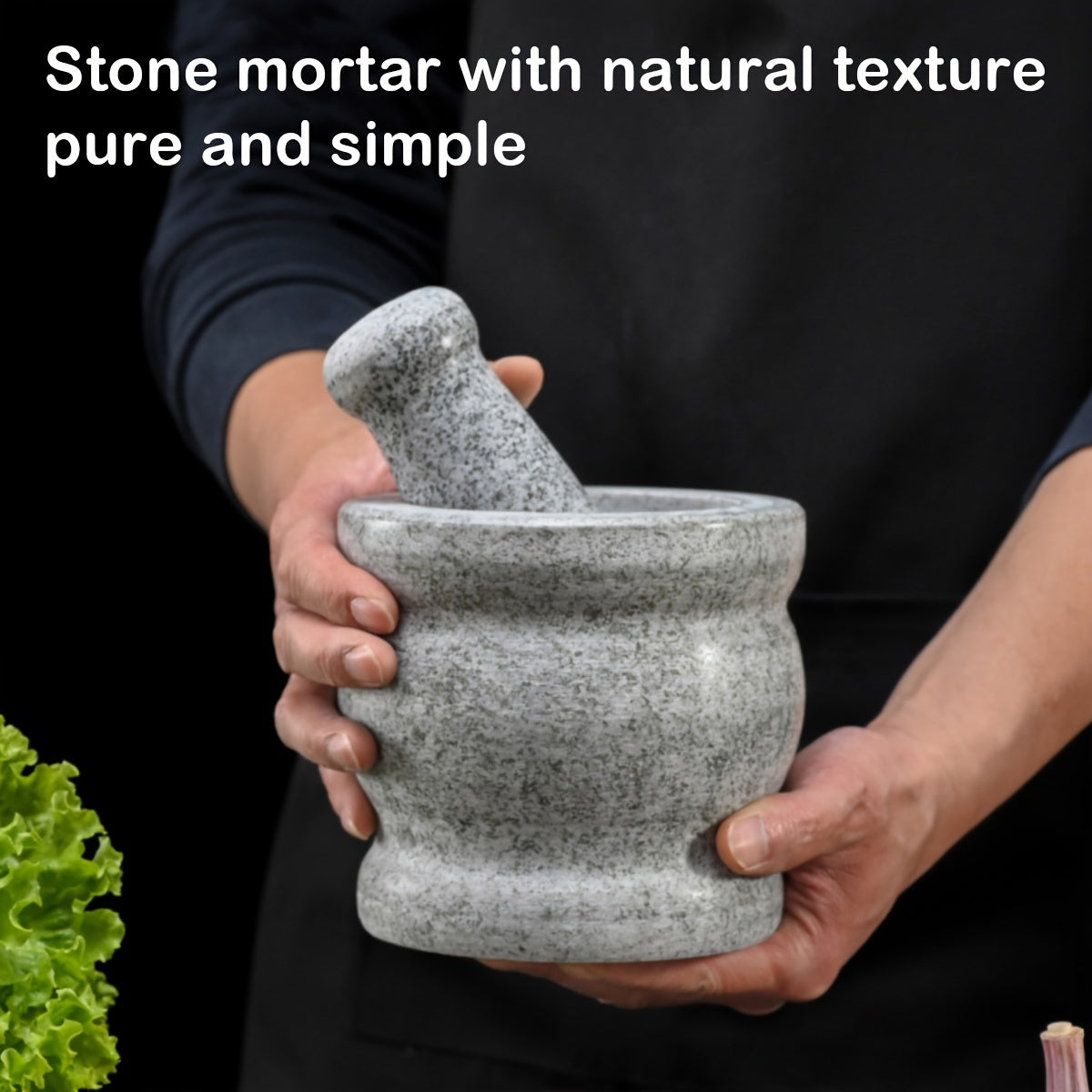 Handcrafted Granite Mortar & Pestle Set 🌿🔨