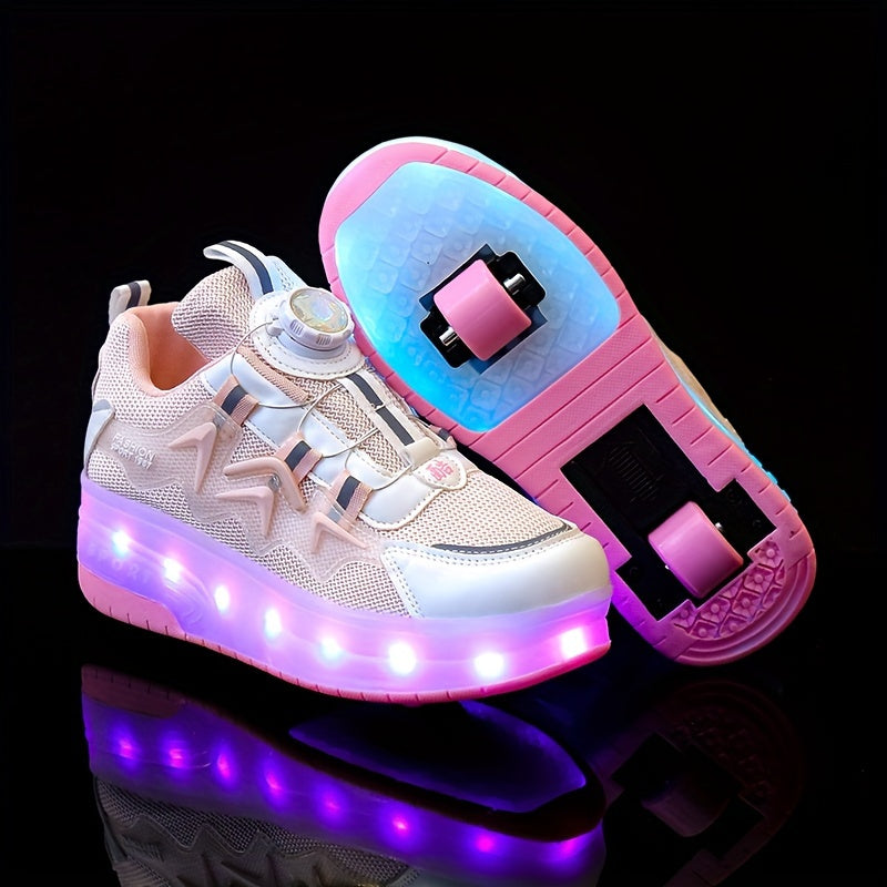 Trendy Light-Up Roller Skateboard Shoes 🔥🛹