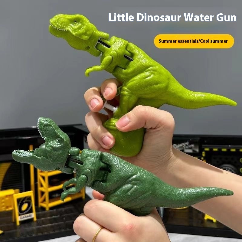 Children Press Dinosaur Oral Irrigator Ziqi Cartoon Manual Water Playing Outdoor Toys