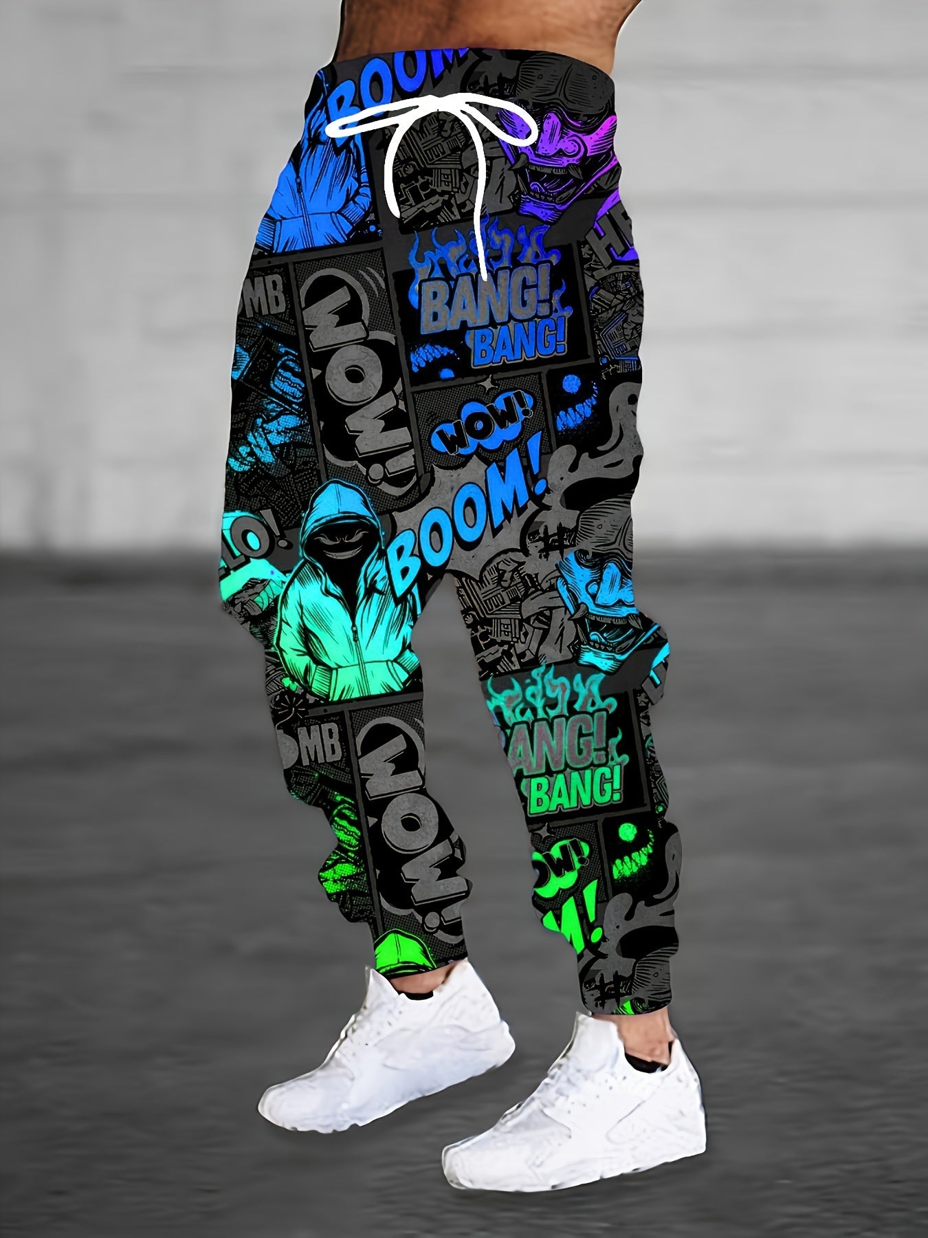 Comic Hooded Graphic Sweatpants