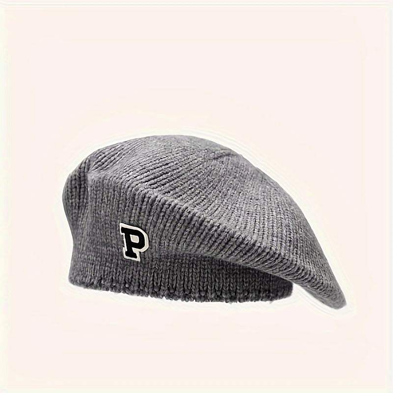 Artisanal Elegance 'P' Beret 🎨🧢