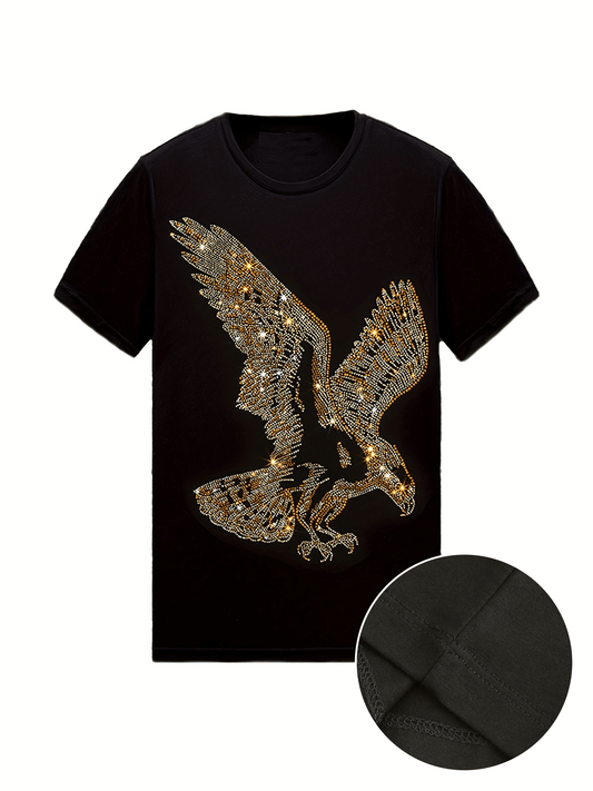 🦅 Rhinestone Eagle Cotton T-Shirt 🦅