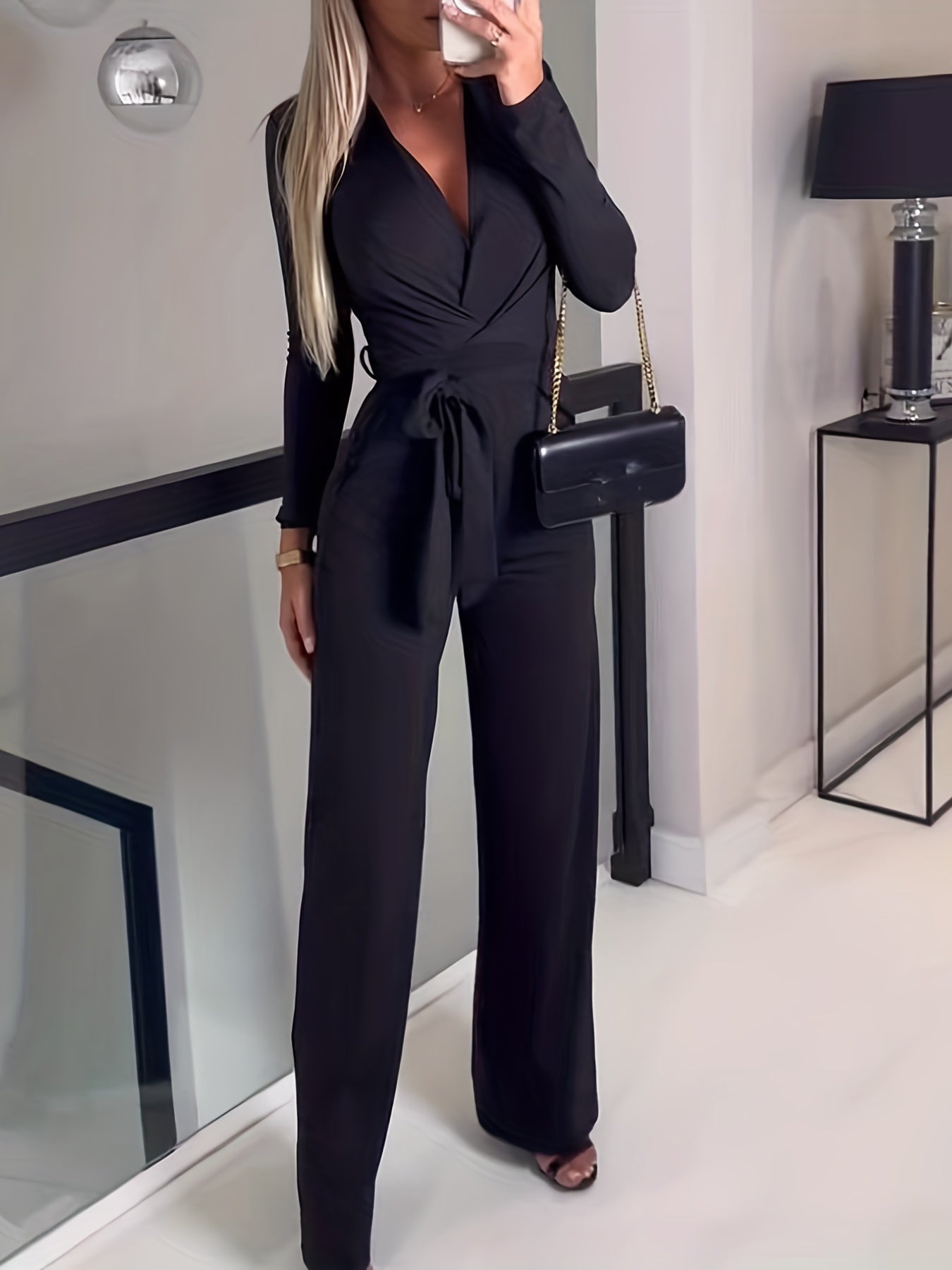 🔥 Sexy Belted Wide Leg Jumpsuit 🔥