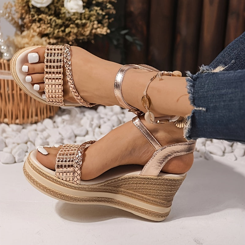 Beach Vibe Platform Wedge Sandals 🏖️👡