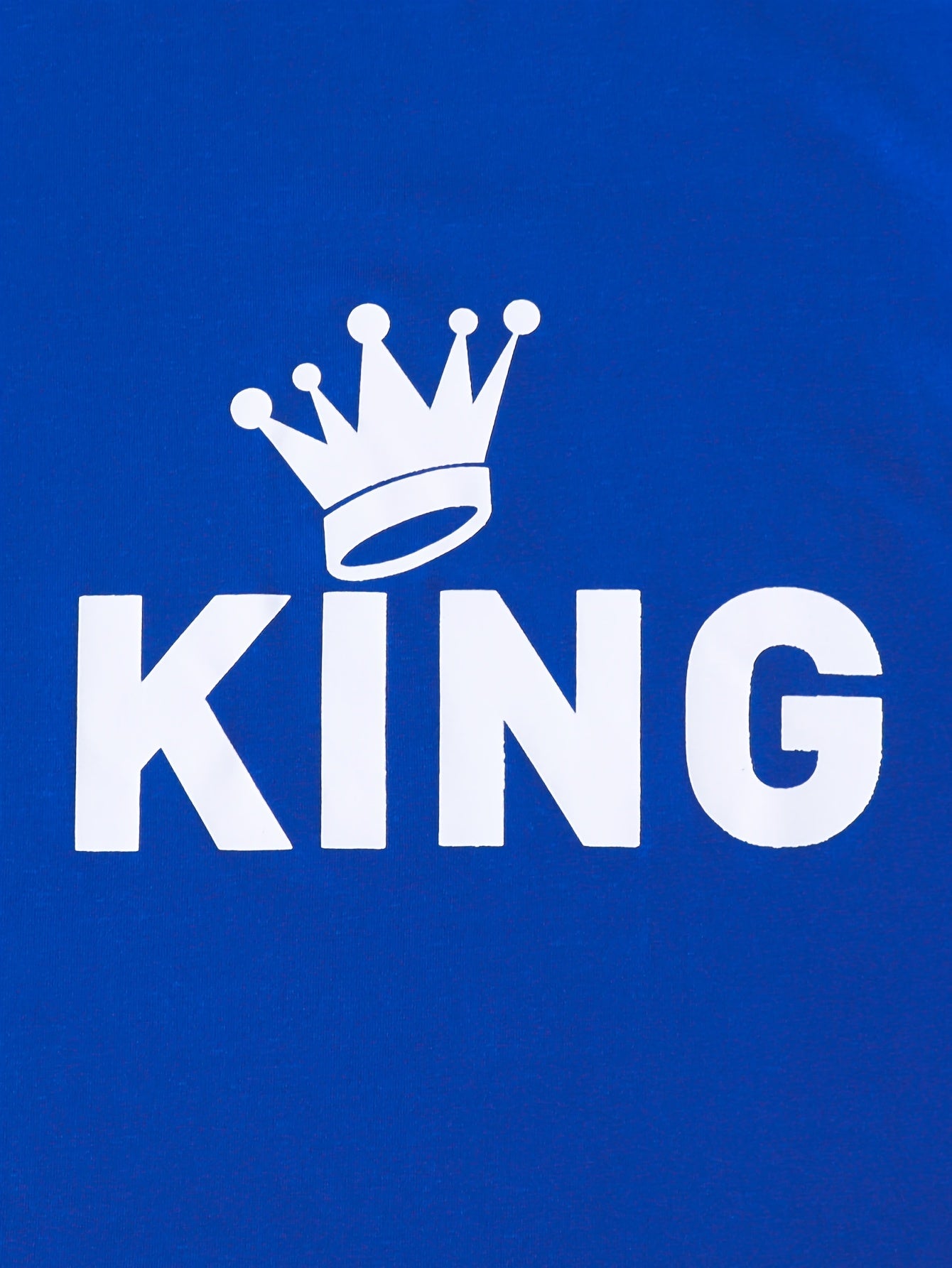 👑 2-Piece Boys' KING Letter Print Set – Cool Short Sleeve T-Shirt, Shorts & Cap 🌟