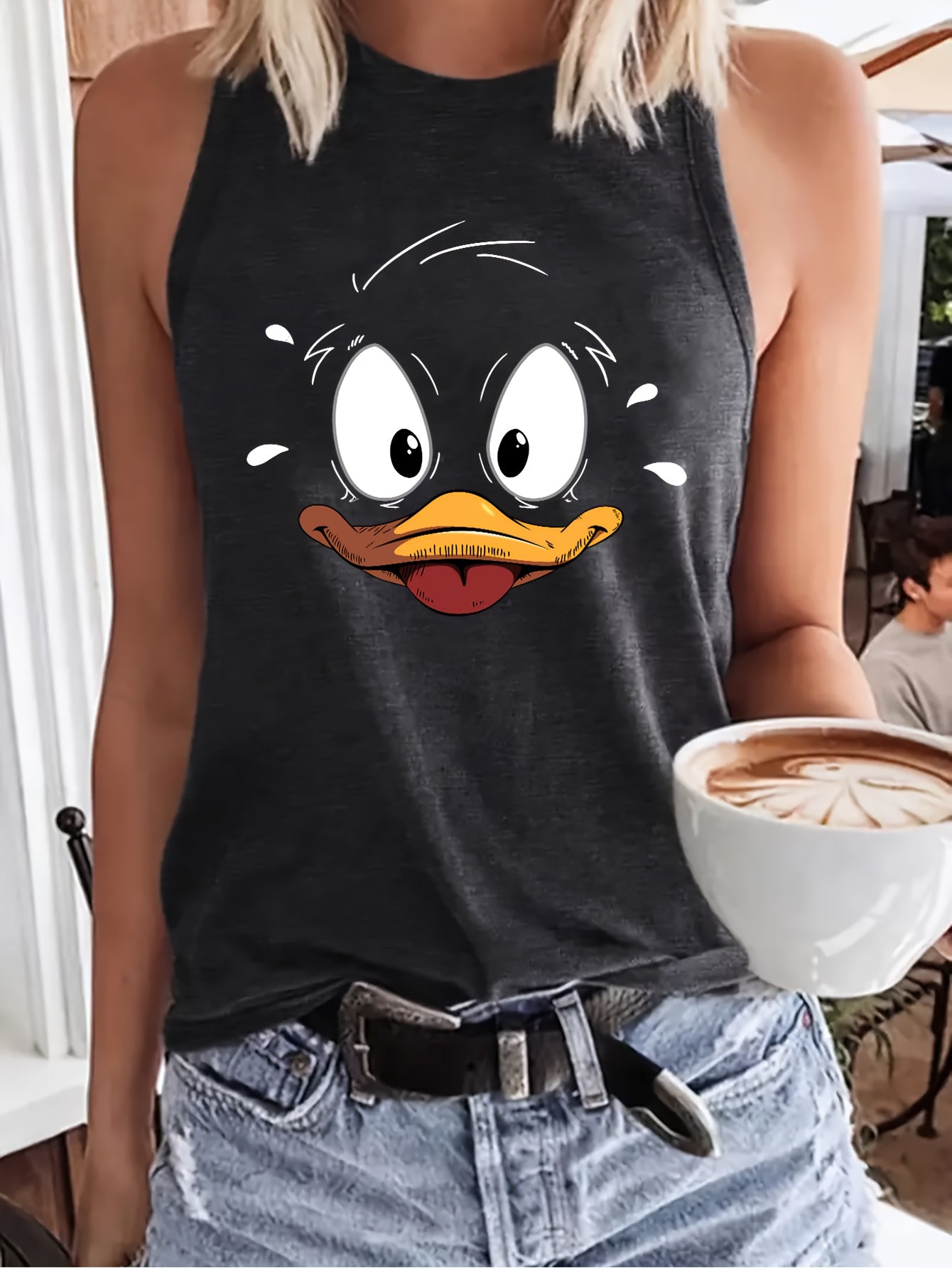 Duck Print Tank Top