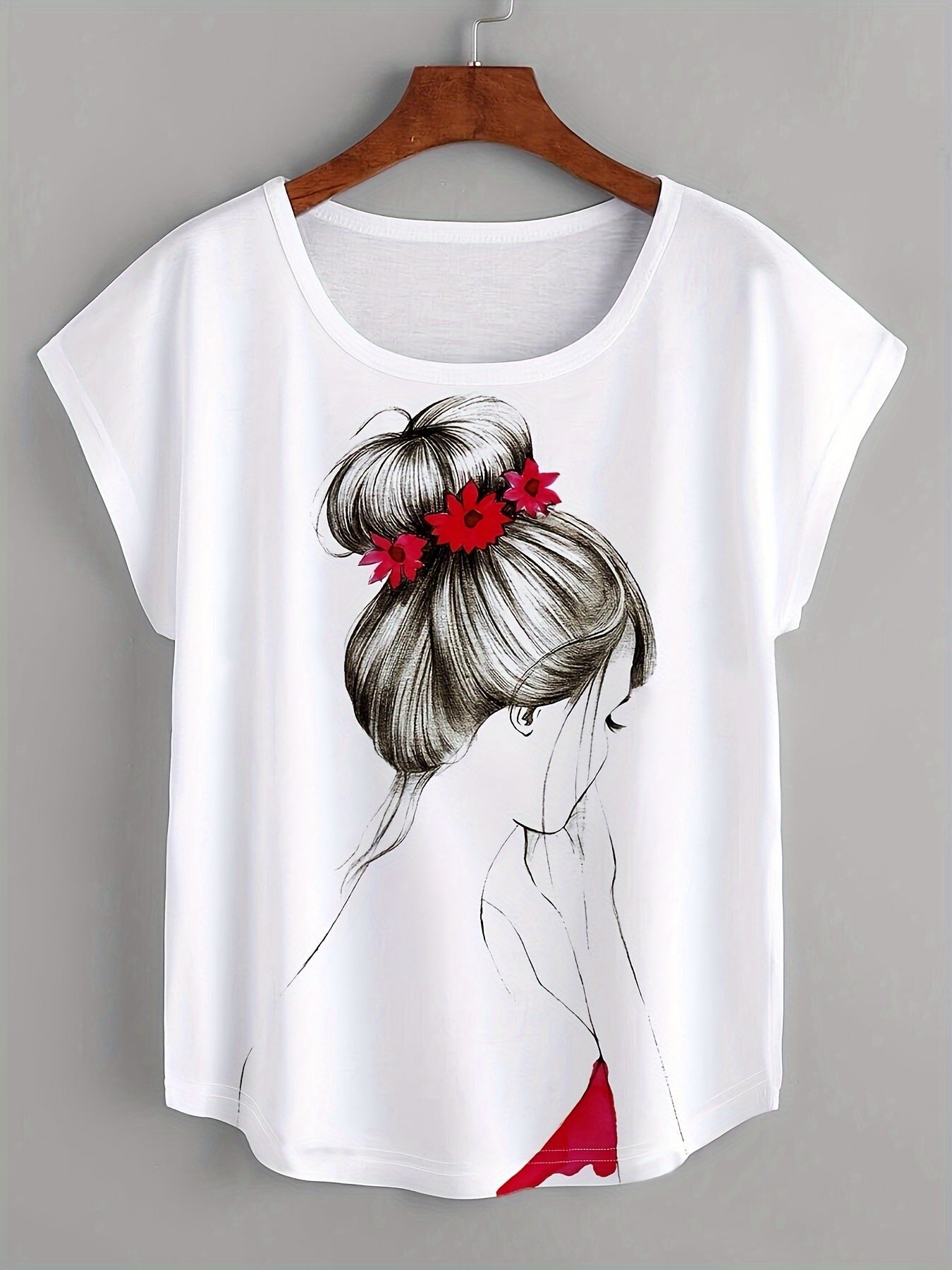 Charming Girl Print Tee 🌸👧