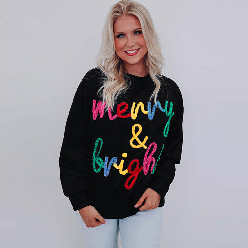 Casual All-match Embroidered Warm Sweater For Women