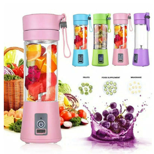 Blend Ease USB Rechargeable Portable Blender: Mini Fruit Juice Mixer