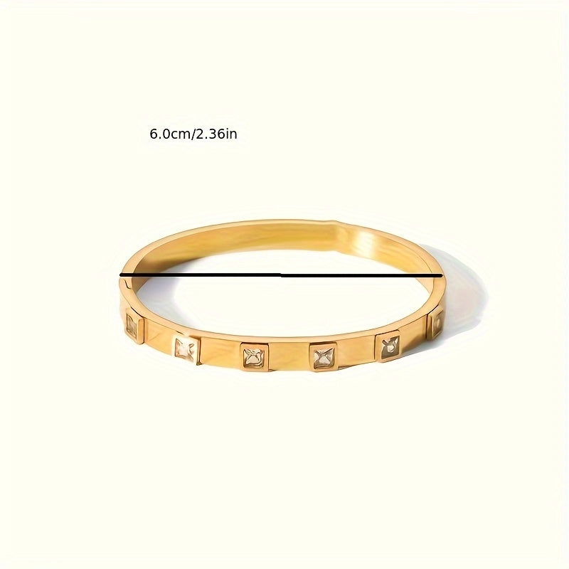 ✨ Retro Chic 18K Gold Plated Bracelets – Simple & Stylish Duo 🌟