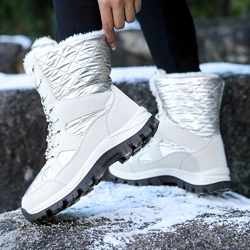 Fleece-Filled High Top Snow Boots ❄️