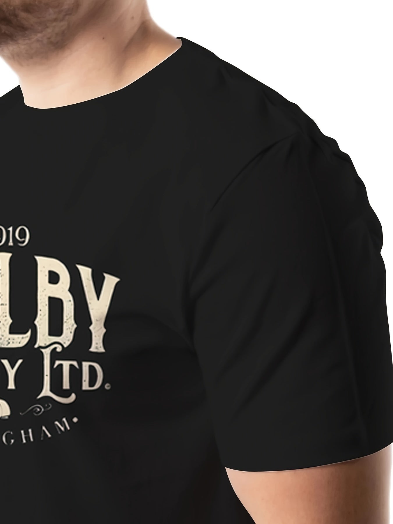 🏎️ Plus Size Men's SHELBY Graphic Print T-Shirt for Summer