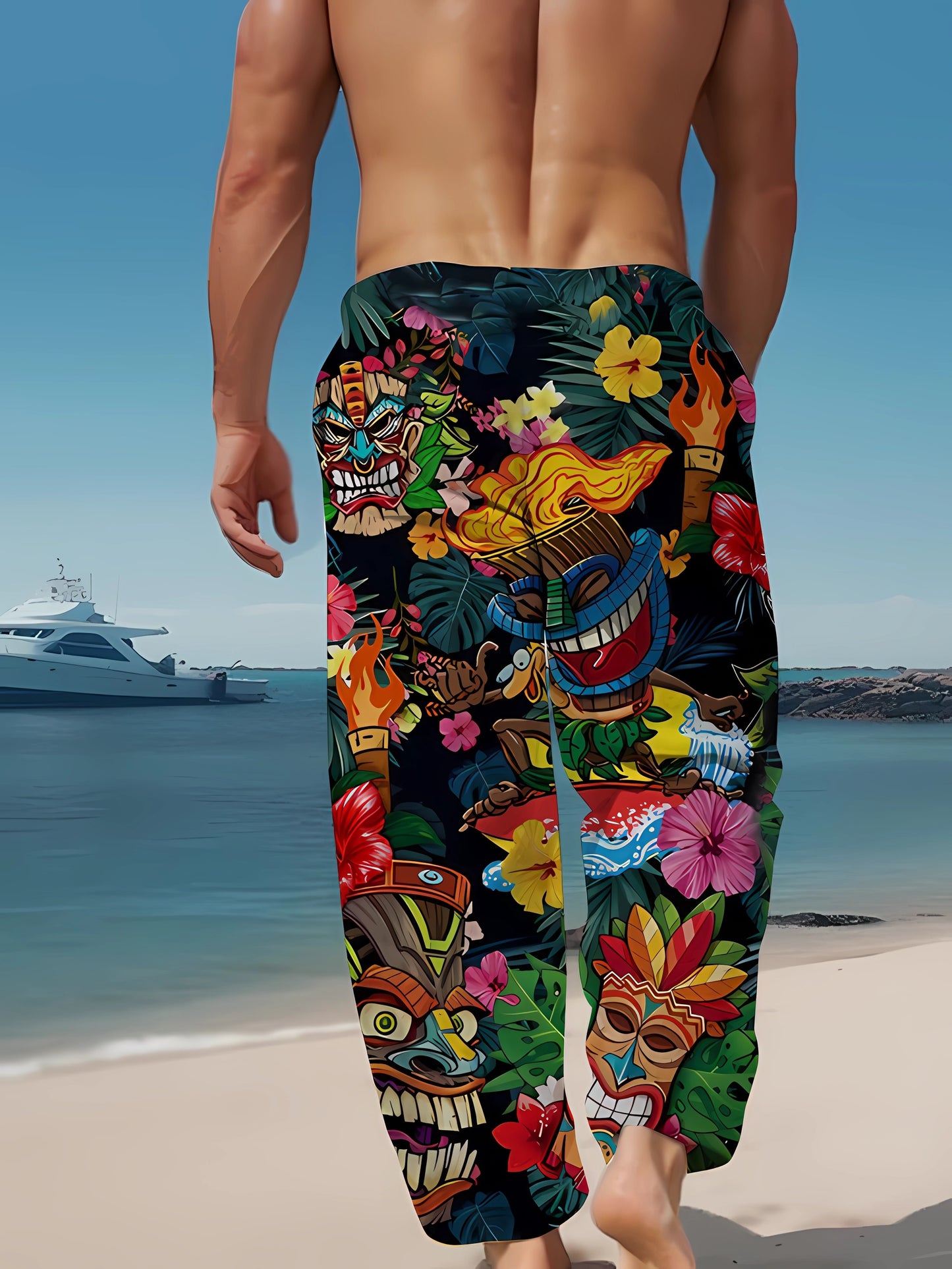 🌴 3D Beach Vibe Summer Pants 🌞