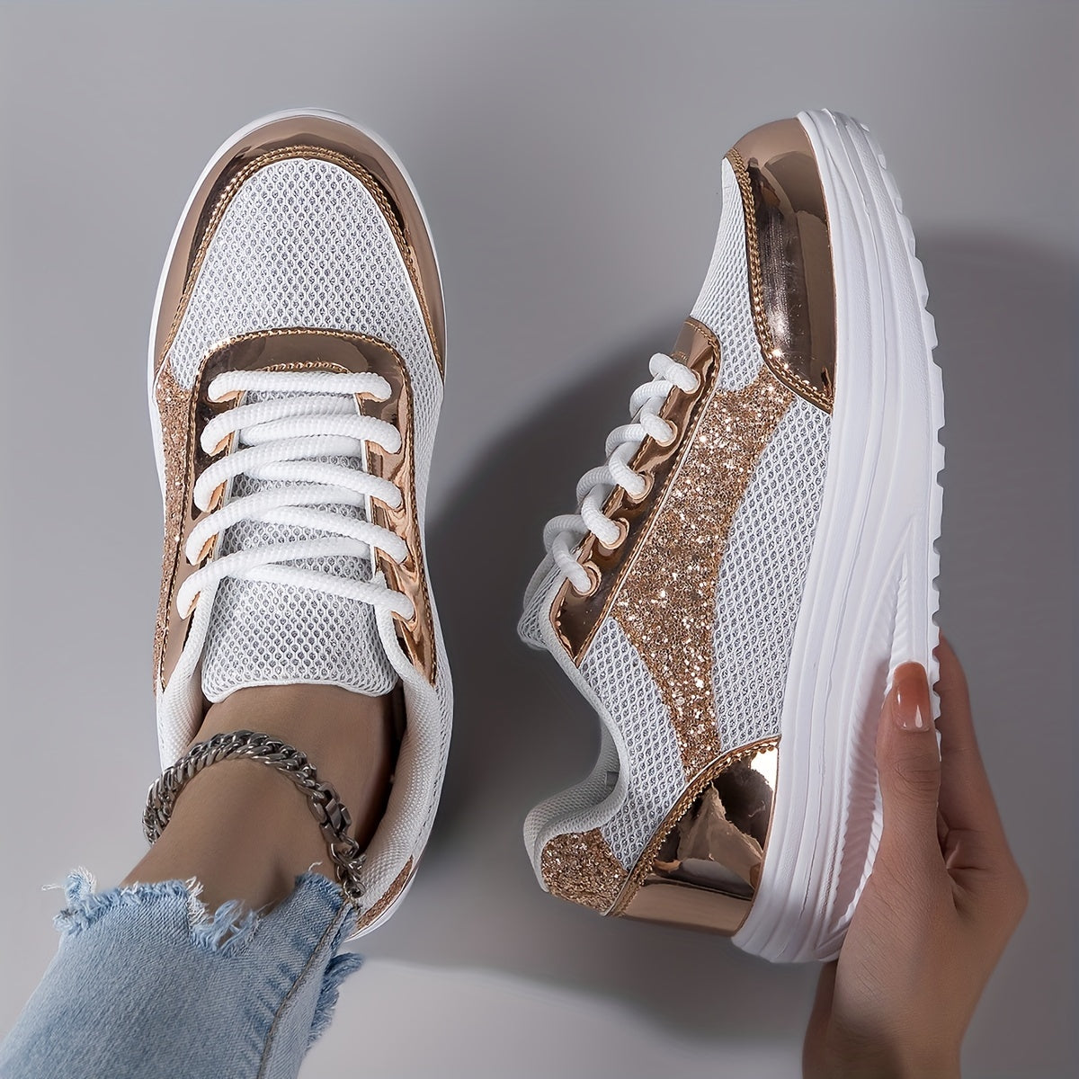 Breeze Fit Breathable Mesh Platform Sneakers 🌬️👟