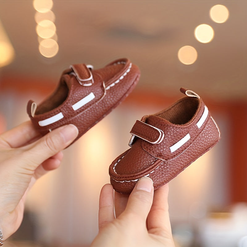 👶 First Walker Shoes: Lightweight Hook-and-Loop Fastener Shoes for Baby Boys