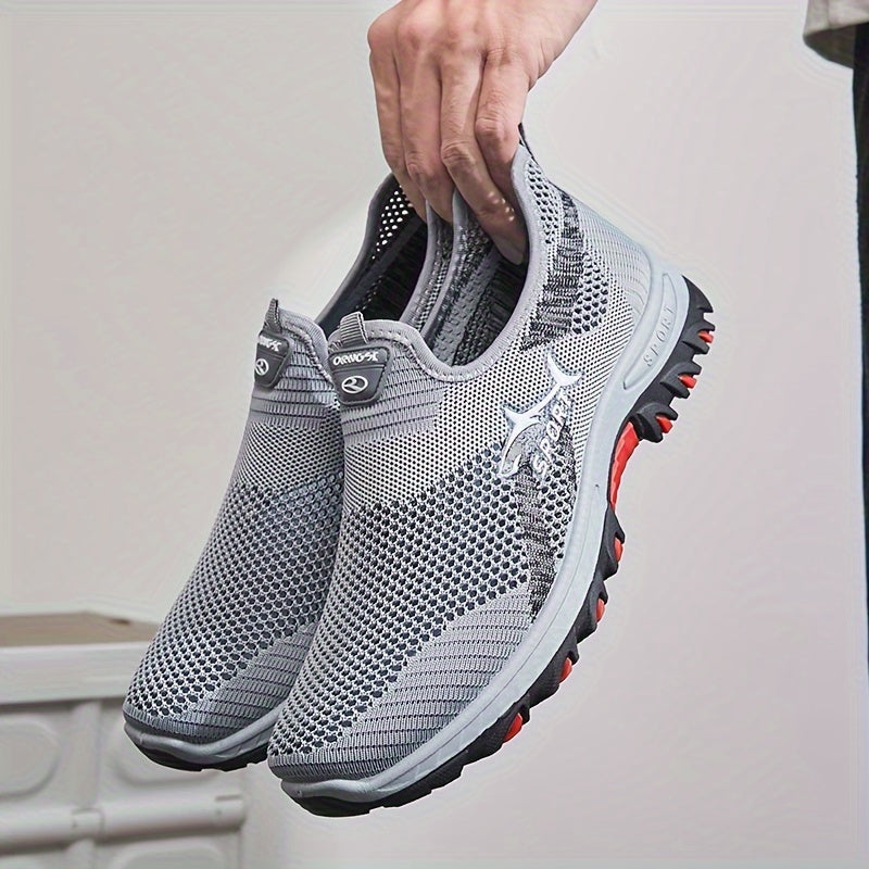 👟 Men's Slip-On Mesh Breathable Non-Slip Sneakers - Your Ultimate Outdoor Companion! 🌄