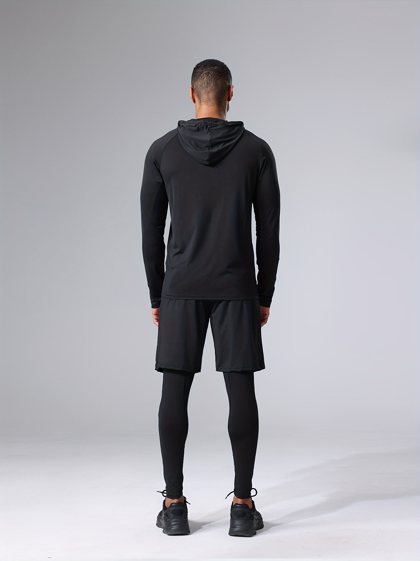 🏋️‍♂️ 4-Piece Men's Athletic Set - Breathable Quick-Dry Sportswear for Ultimate Comfort and Performance 🌟