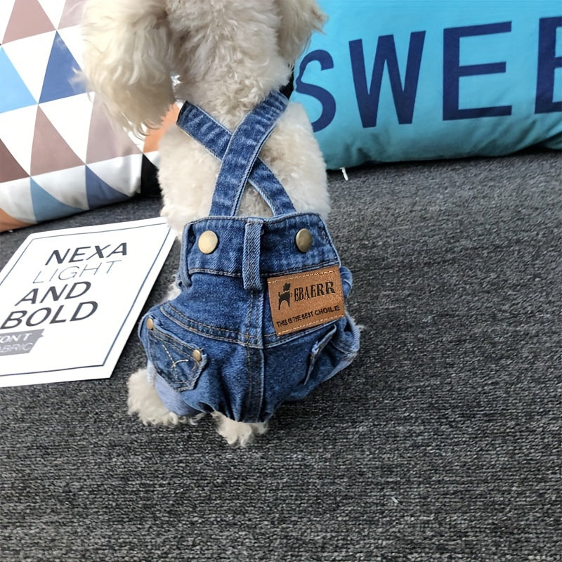 👖 Paw Trend Denim Jumpsuit 🐾🌟